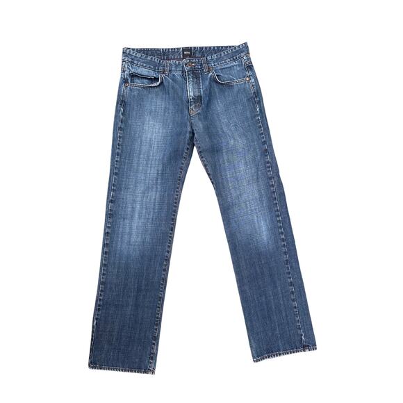 Hugo Boss Straight Leg Blue Denim Jeans 32x32 - Picture 1 of 7